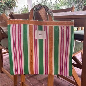 Striped Bode Tote Bag